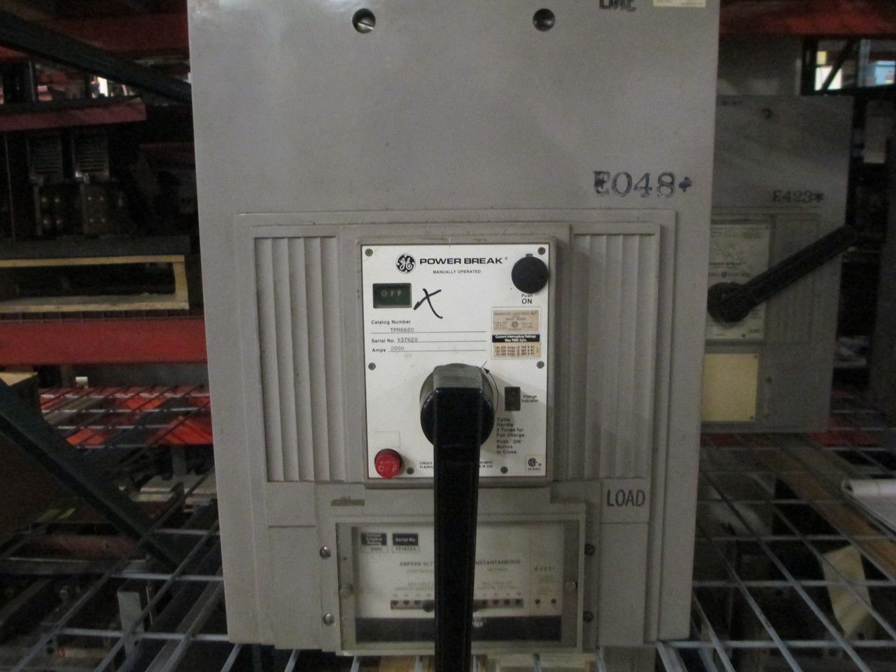 Picture of TPR6620 GE Power Break Breaker 2000 Amp 600 VAC SelecTrip M/O