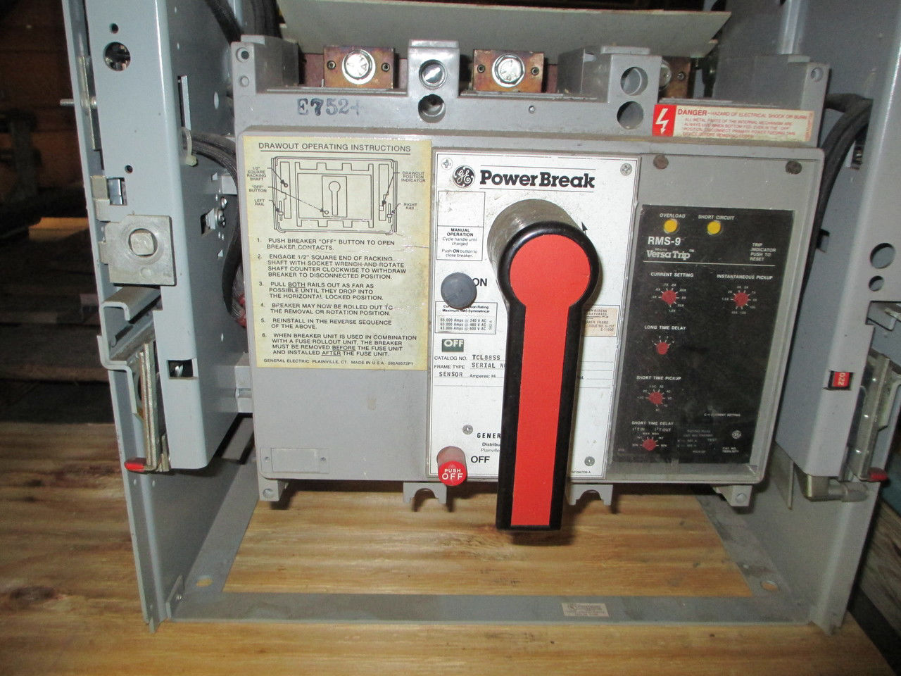 Picture of TCL88SS GE Power Break Breaker 800 Amp 600 VAC M/O D/O