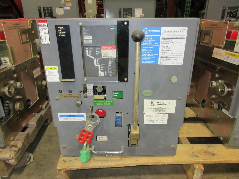 Picture of DSL-206 Westinghouse Air Breaker 600V 800A 1200A Fuses MO/DO LSI