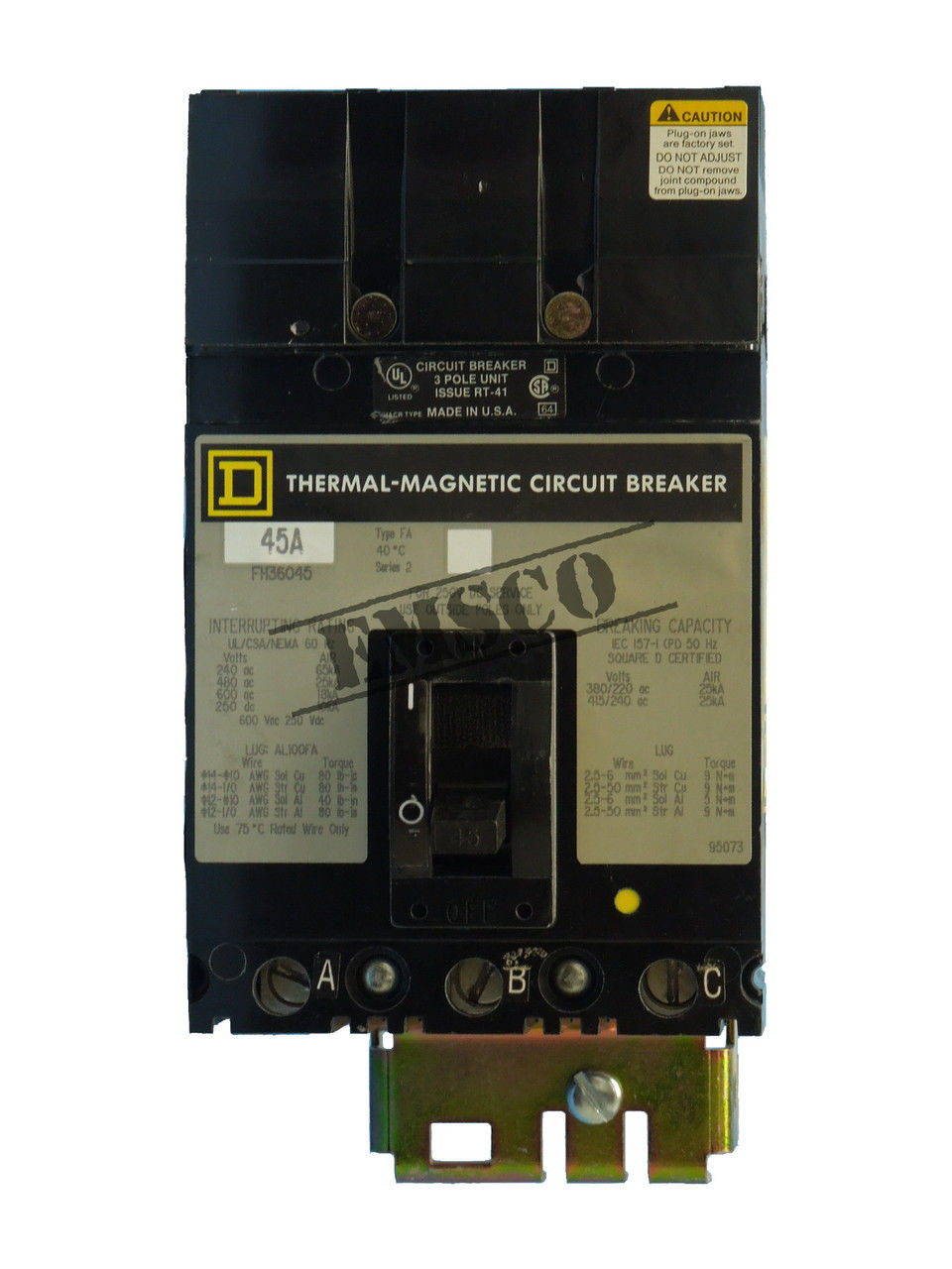 Picture of FH36045 Square D I-Line Circuit Breaker