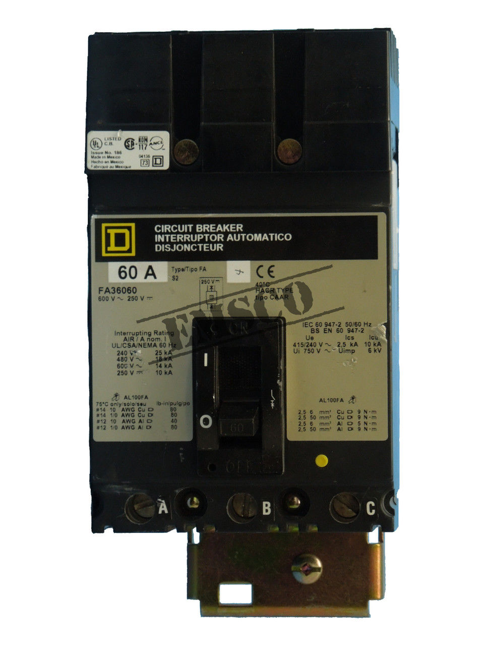 Picture of FA36060 Square D I-Line Circuit Breaker