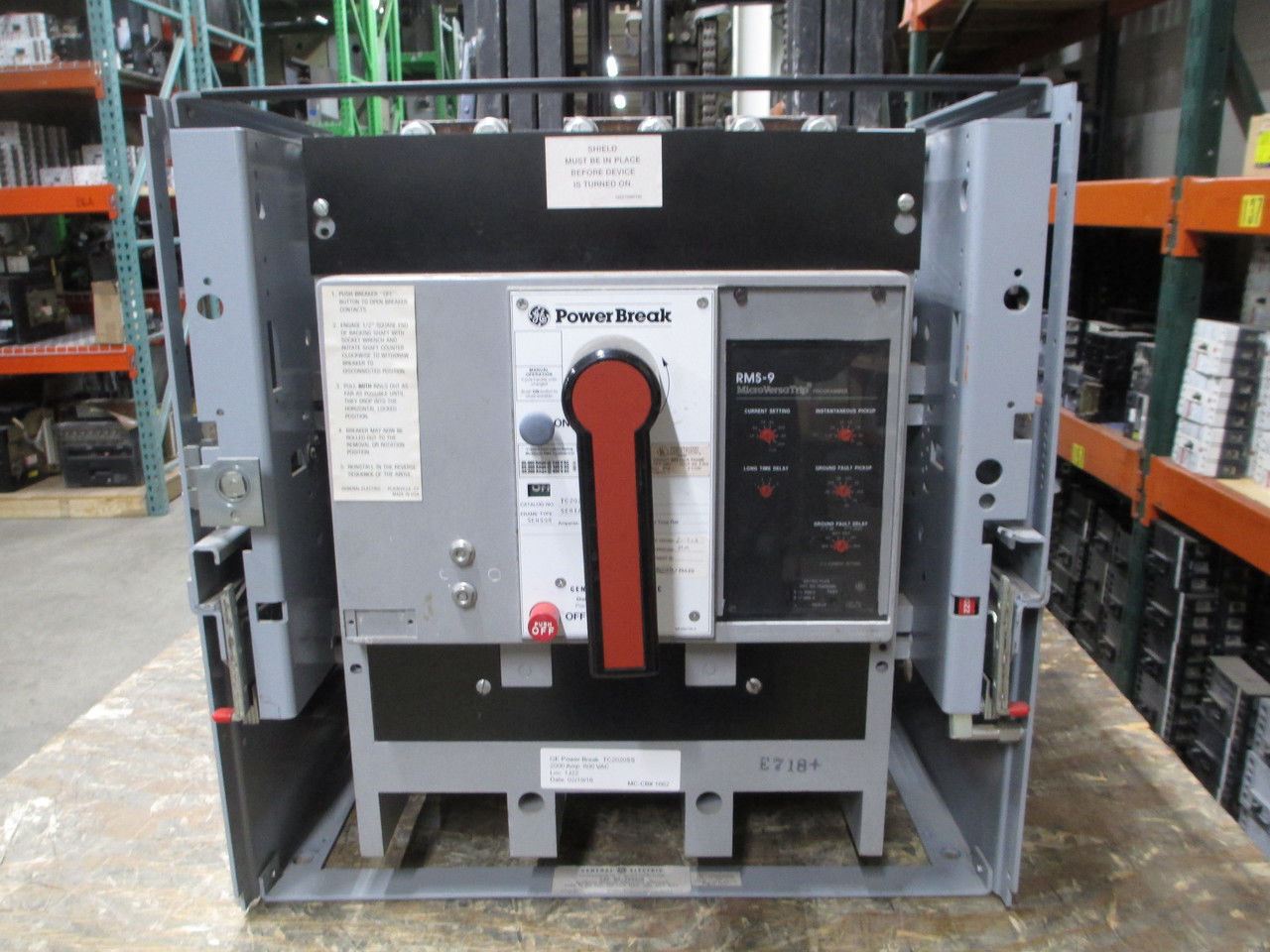 Picture of TC2020SS GE Power Break Breaker 2000 Amp 600 VAC M/O D/O