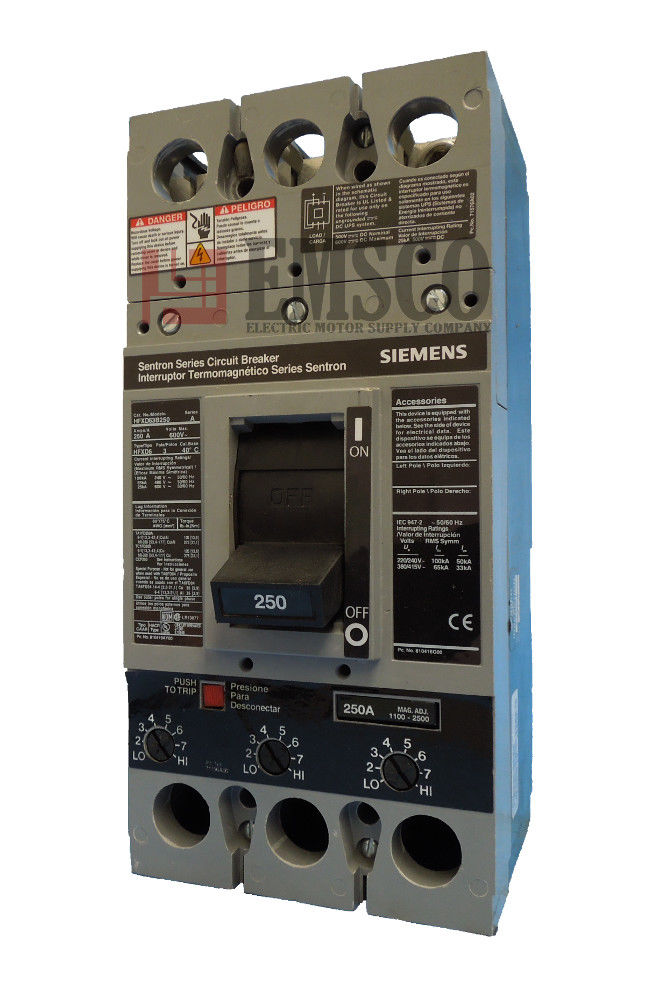 Picture of HFXD63B250 ITE & Siemens Circuit Breaker