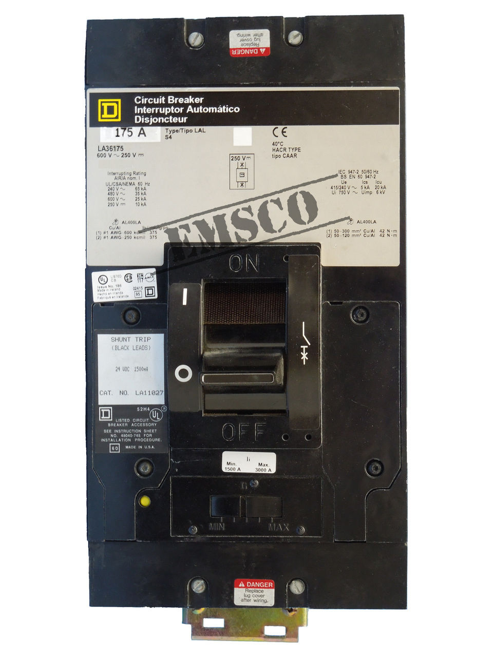 Picture of LA36175 Square D I-Line Circuit Breaker