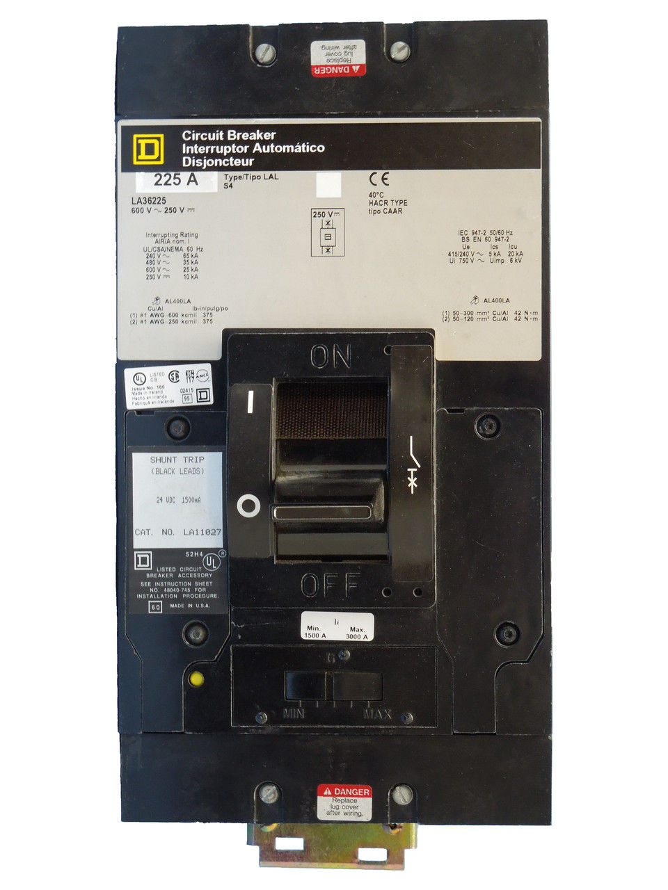 Picture of LA36225 Square D I-Line Circuit Breaker