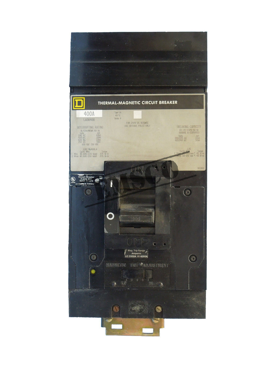 Picture of LA36400 Square D I-Line Circuit Breaker