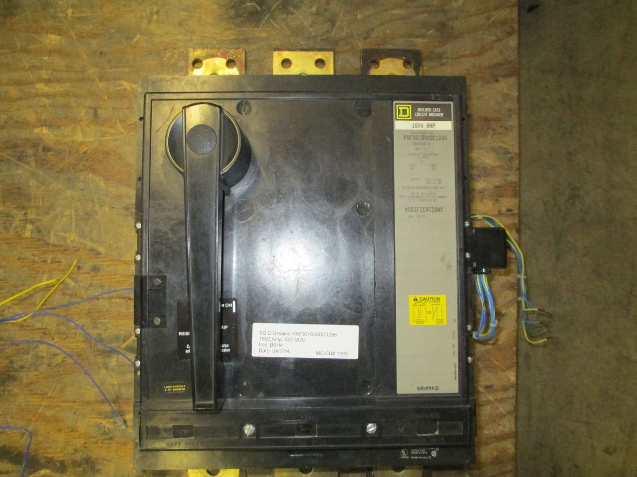 Picture of PAF361600DC1286 Square D Breaker 1600 Amp 500 VDC