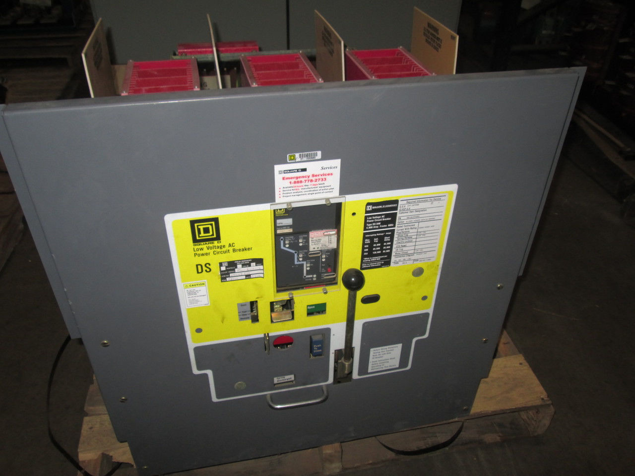 Picture of DS-840 Square D 4000A Frame 4000A Sensors EO/DO Air Breaker LS