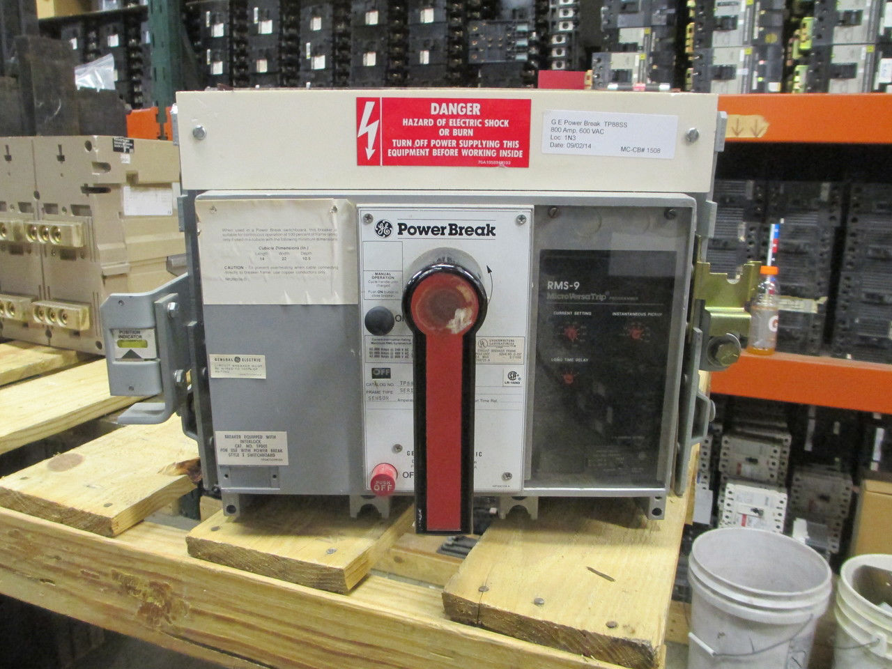 Picture of TP88SS GE Power Break Breaker 800 Amp 600 VAC M/O D/O