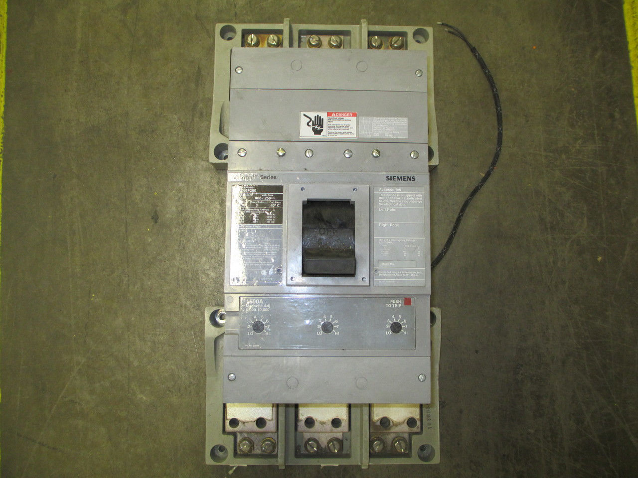 Picture of HRD63F200 Siemens Breaker 2000 Amp 600 VAC