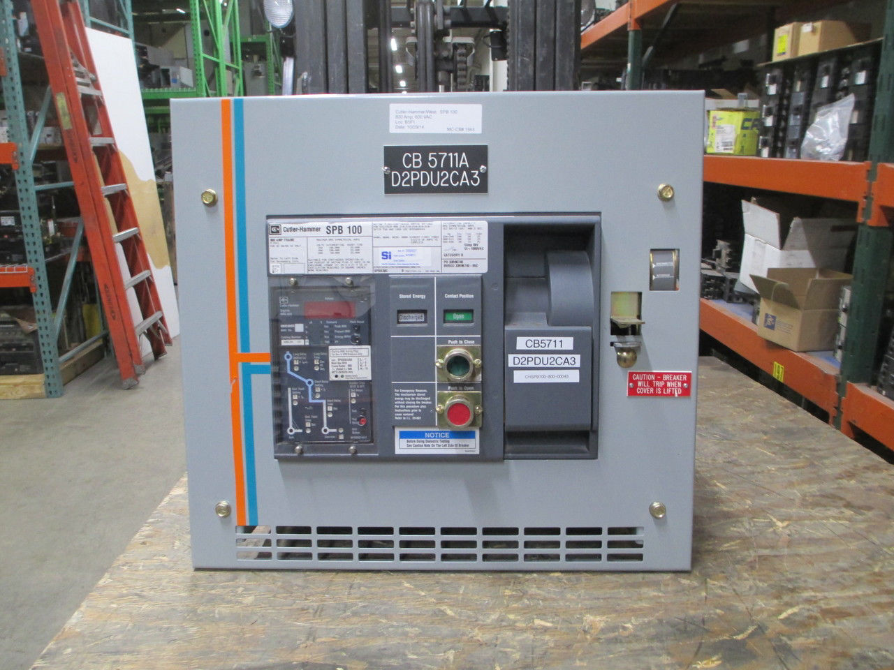 Picture of SPB100 Cutler-Hammer/Westinghouse Breaker 800 Amp 600 VAC M/O D/O