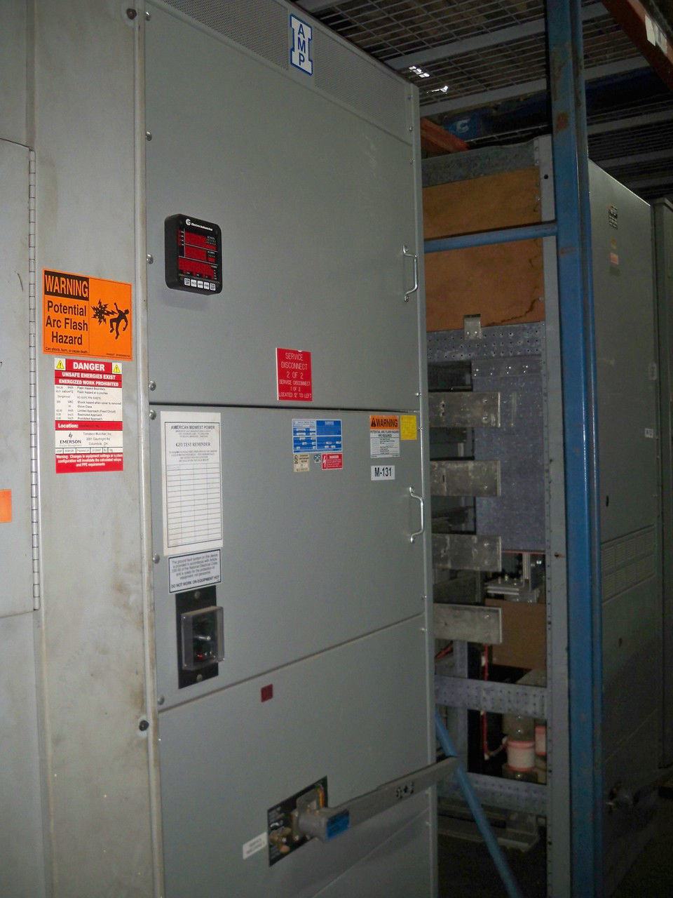 Picture of American Midwest Power Switchboard 1200 Amp 480 Volt  VLB348-ST Main Fusible Panel w/ GFI R&G