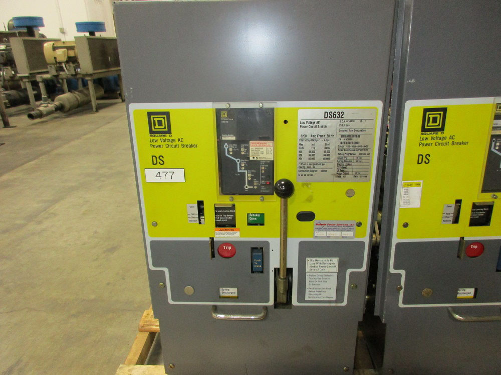 Picture of DS-632 Square D Air Breaker 600V 3200A EO/DO LSI