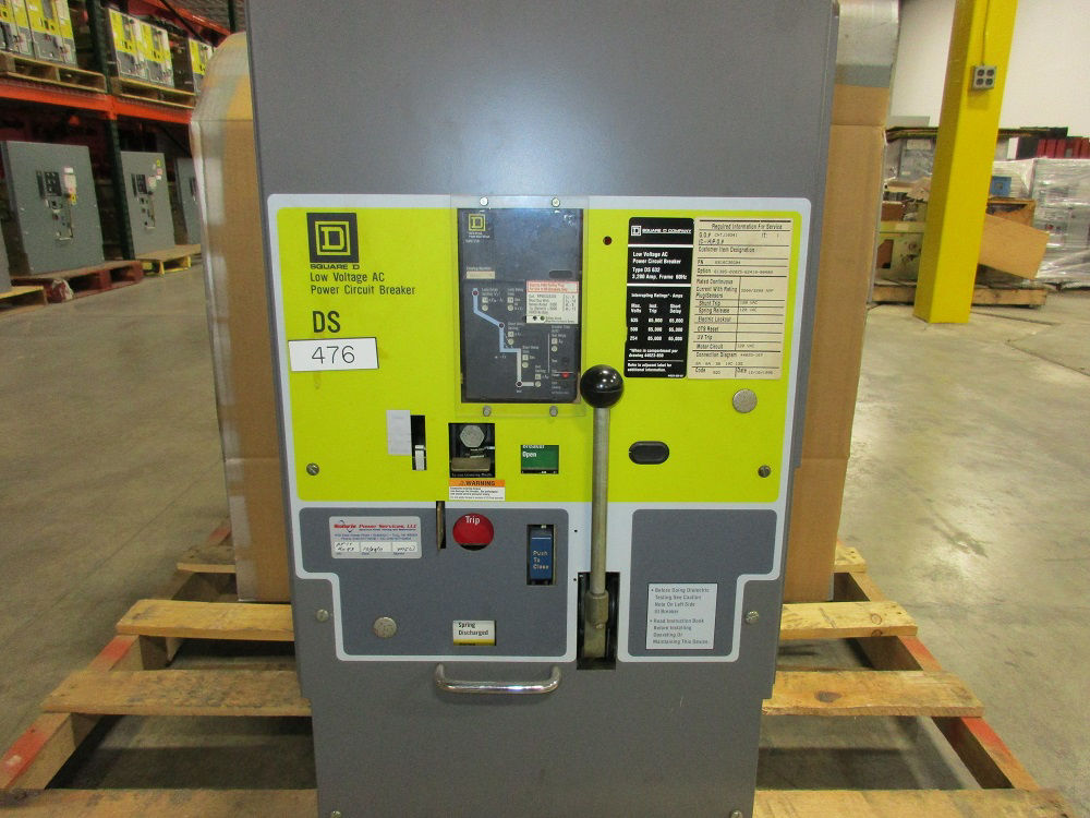 Picture of DS-632 Square D Air Breaker 600V 3200A EO/DO LSI