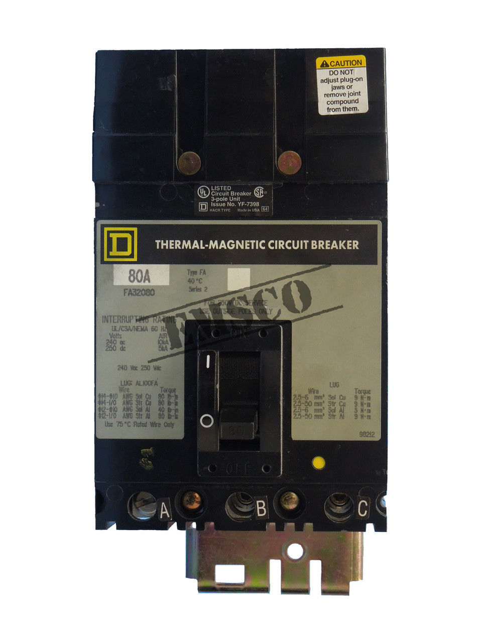 Picture of FA32080 Square D I-Line Circuit Breaker