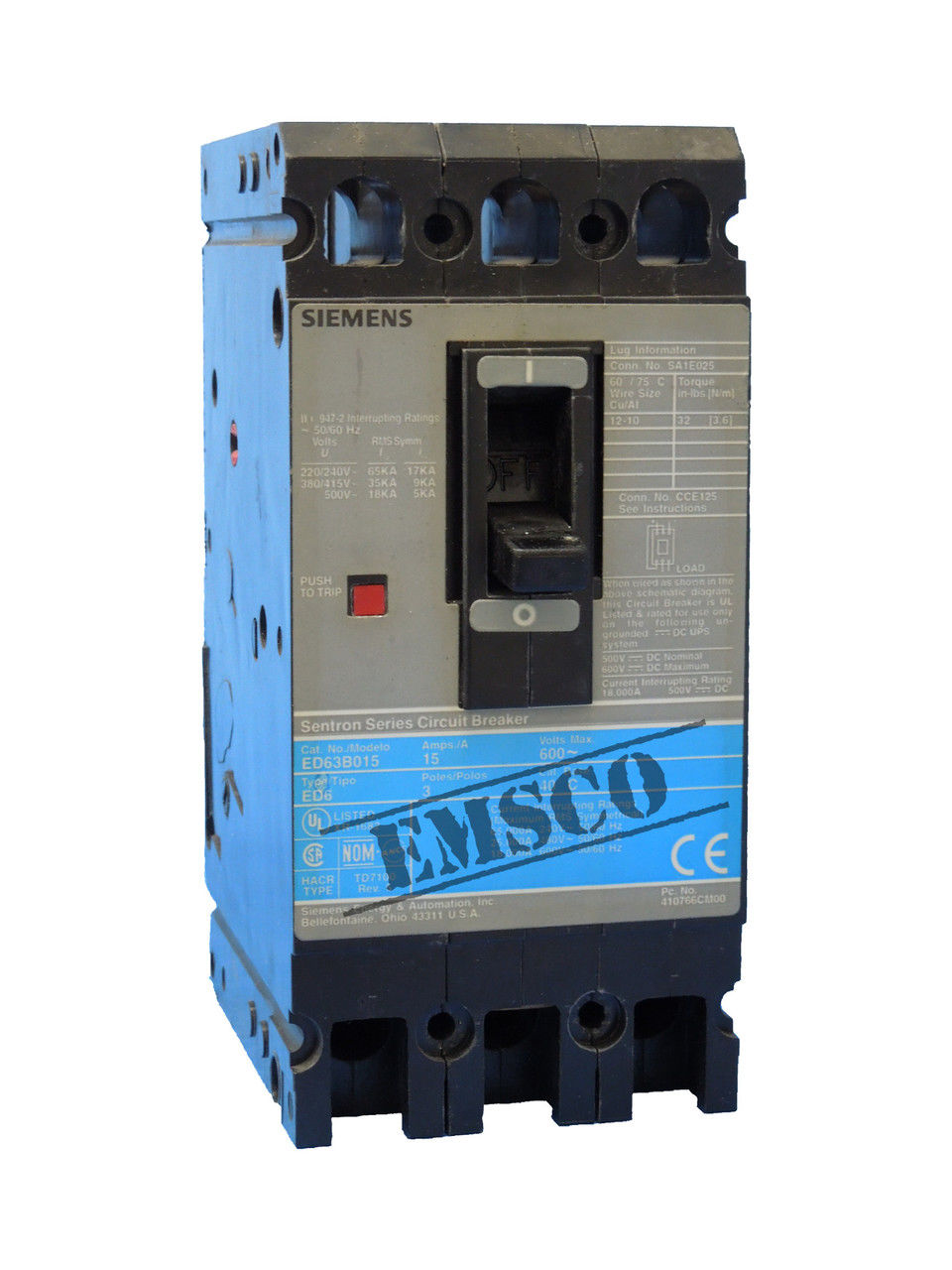 Picture of ED63B100 ITE & Siemens Circuit Breaker