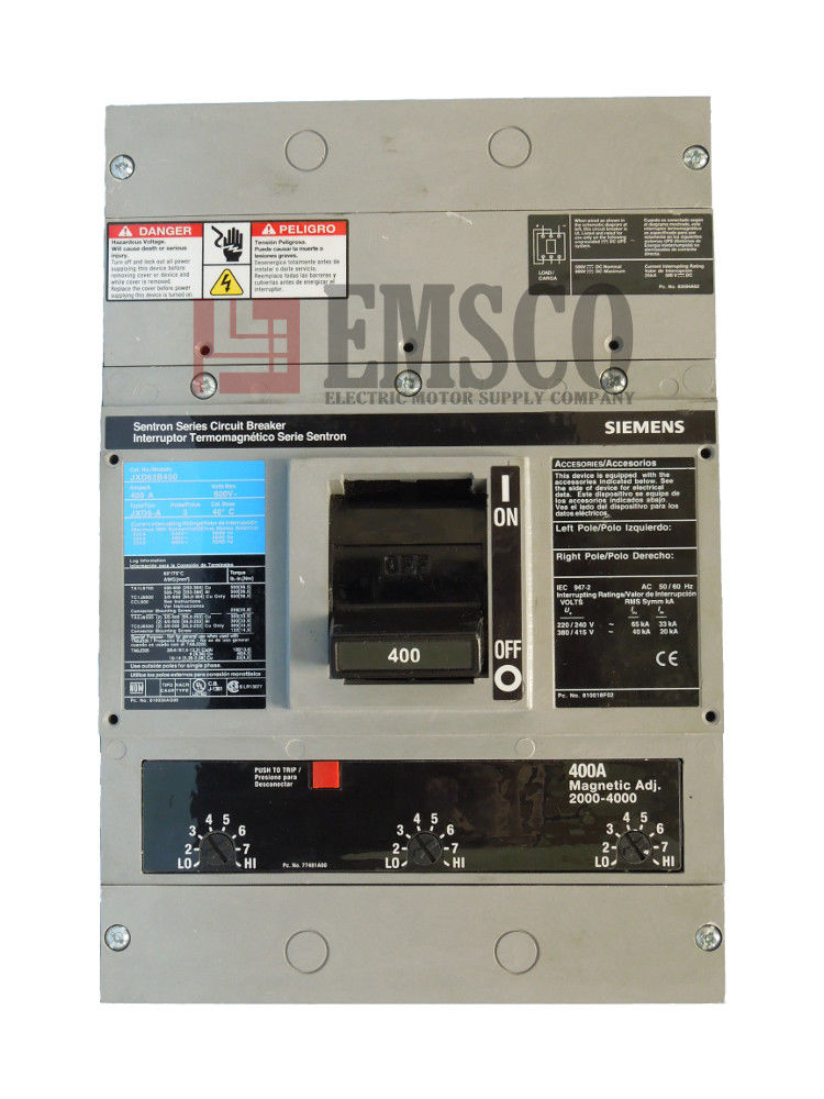 Picture of JXD63B400 ITE & Siemens Circuit Breaker