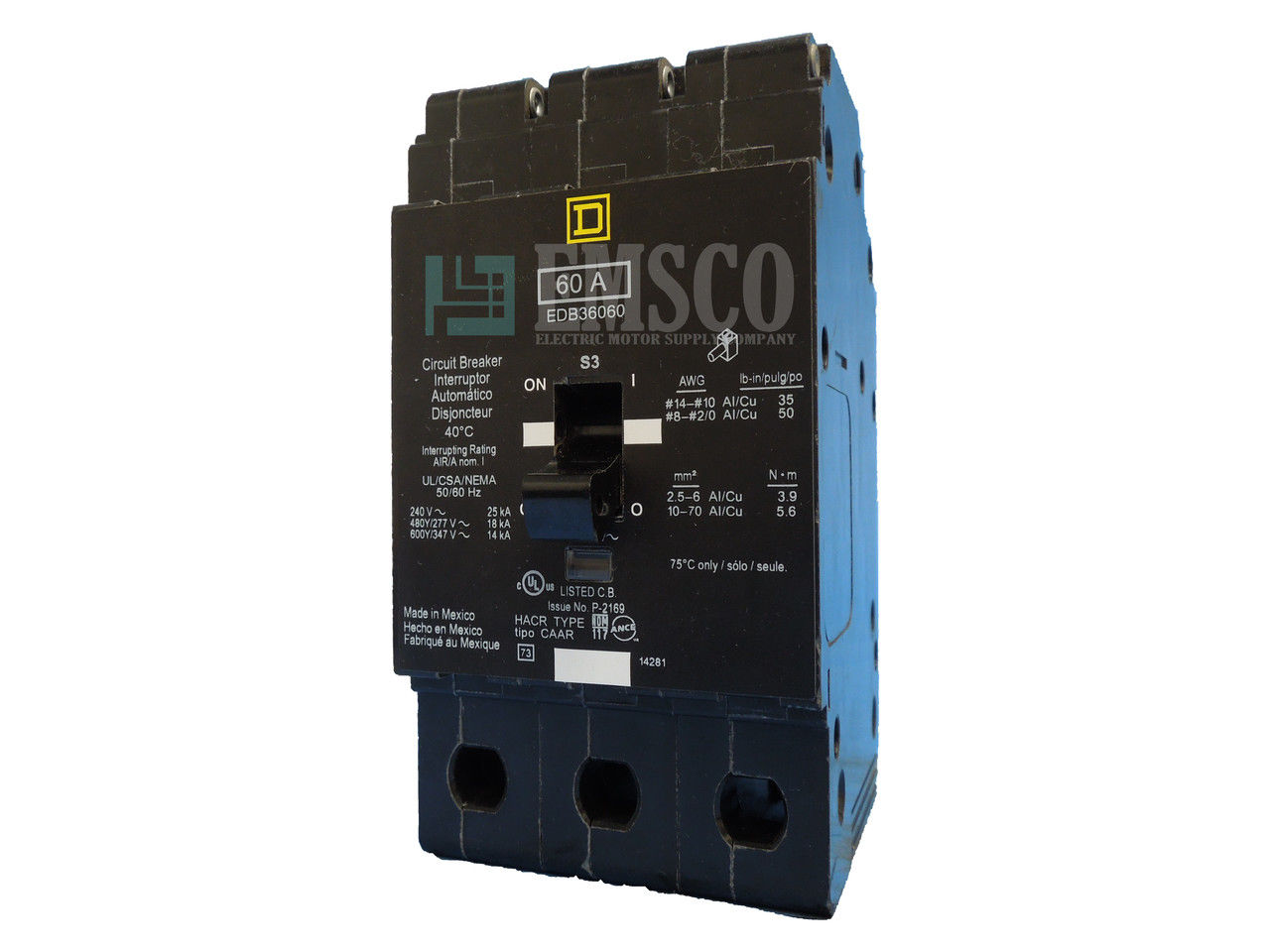 Picture of EDB34060 Square D Circuit Breaker