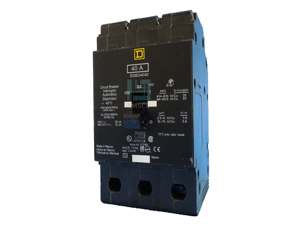 Picture of EGB34040 Square D Circuit Breaker