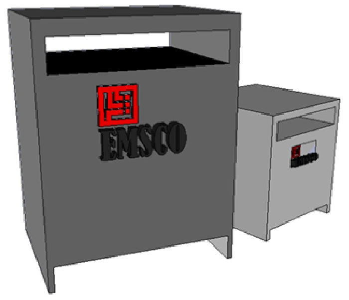 Picture of International Transformer Corp. Low Voltage Dry Type Transformer | 11 KVA 460-460Y/266 Volt | 3 Phase NEMA 1 R&G