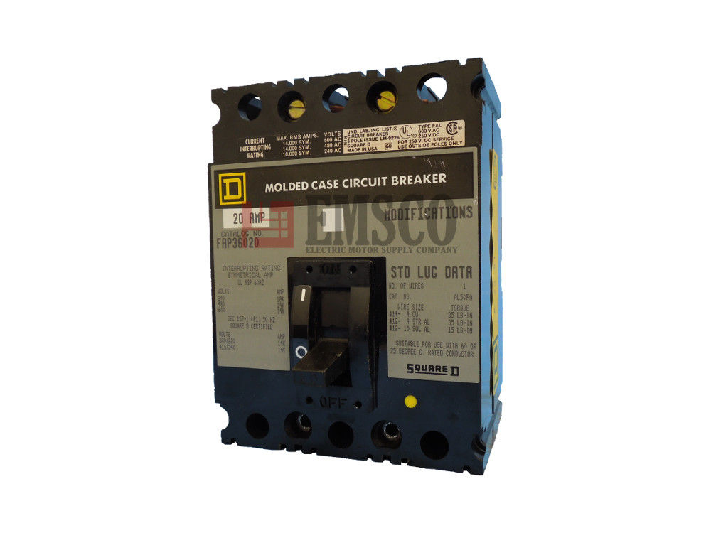 Picture of FAP36020 Square D Circuit Breaker