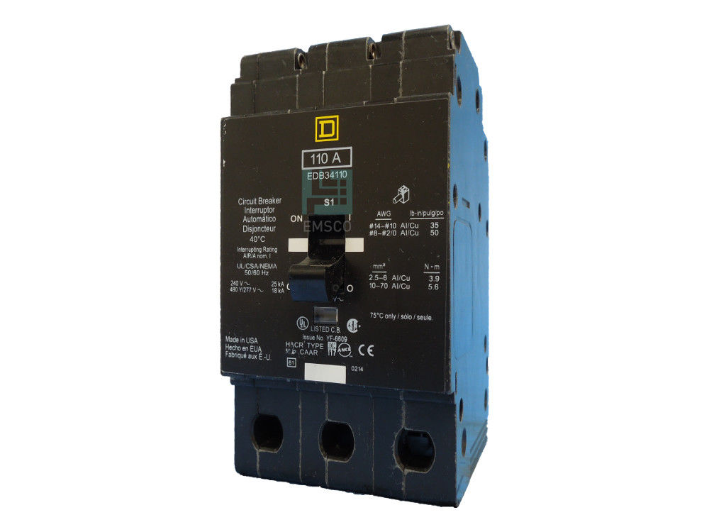 Picture of EDB34110 Square D Circuit Breaker