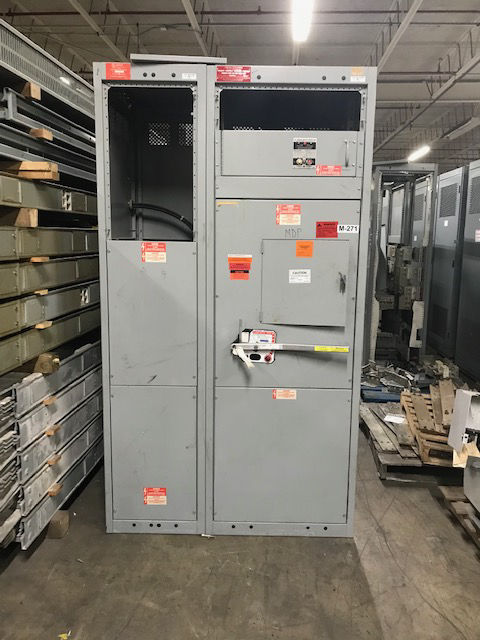 Picture of GE AV-Line 2000 Amp 480Y/277V 3Ph 4W Pringle CBC-2033-B Main Fusible Panel GFI w/ Dist R&G