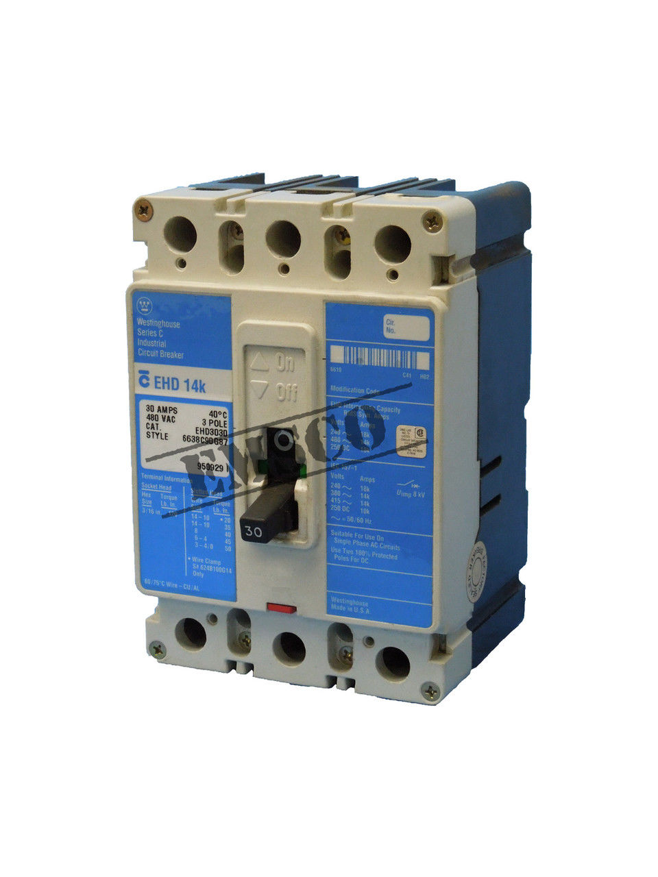 Picture of EHD3030 Cutler-Hammer Circuit Breaker