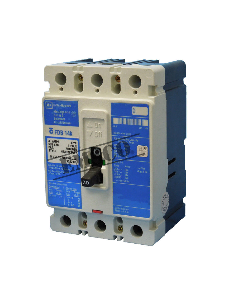 Picture of FDB3030 Cutler-Hammer Circuit Breaker