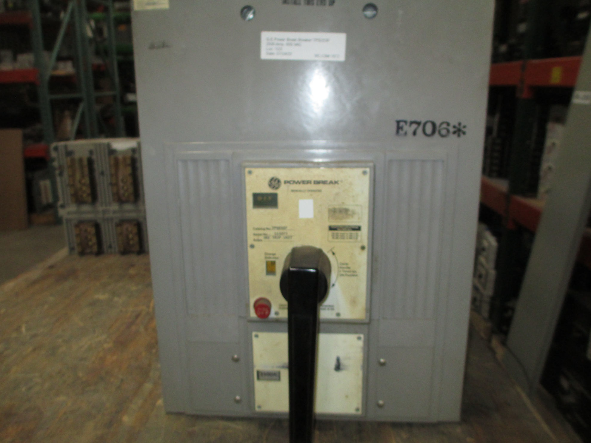 Picture of TPS253F GE Power Break Breaker 2500 Amp 600 VAC M/O F/M