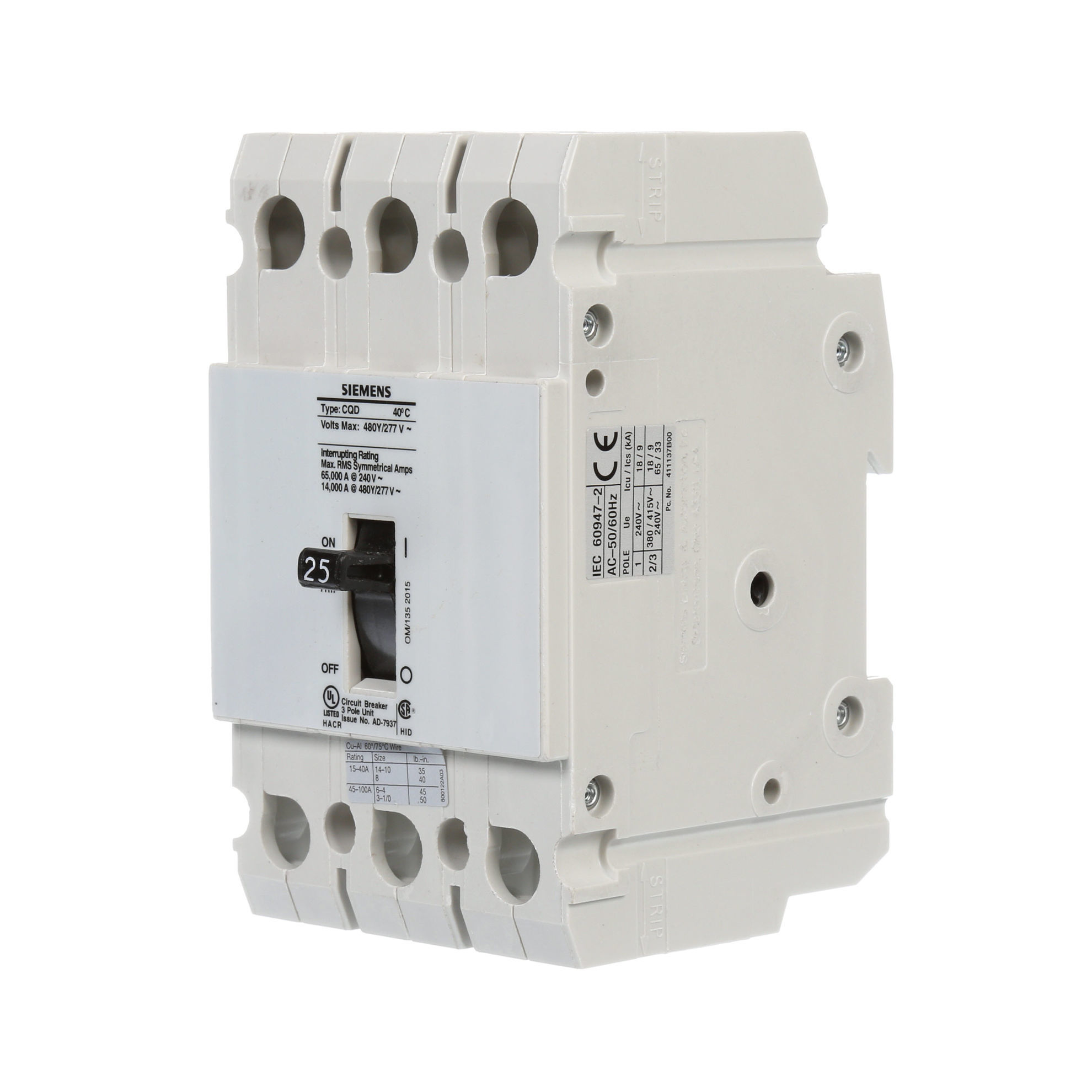 Picture of CQD325 ITE & Siemens Circuit Breaker