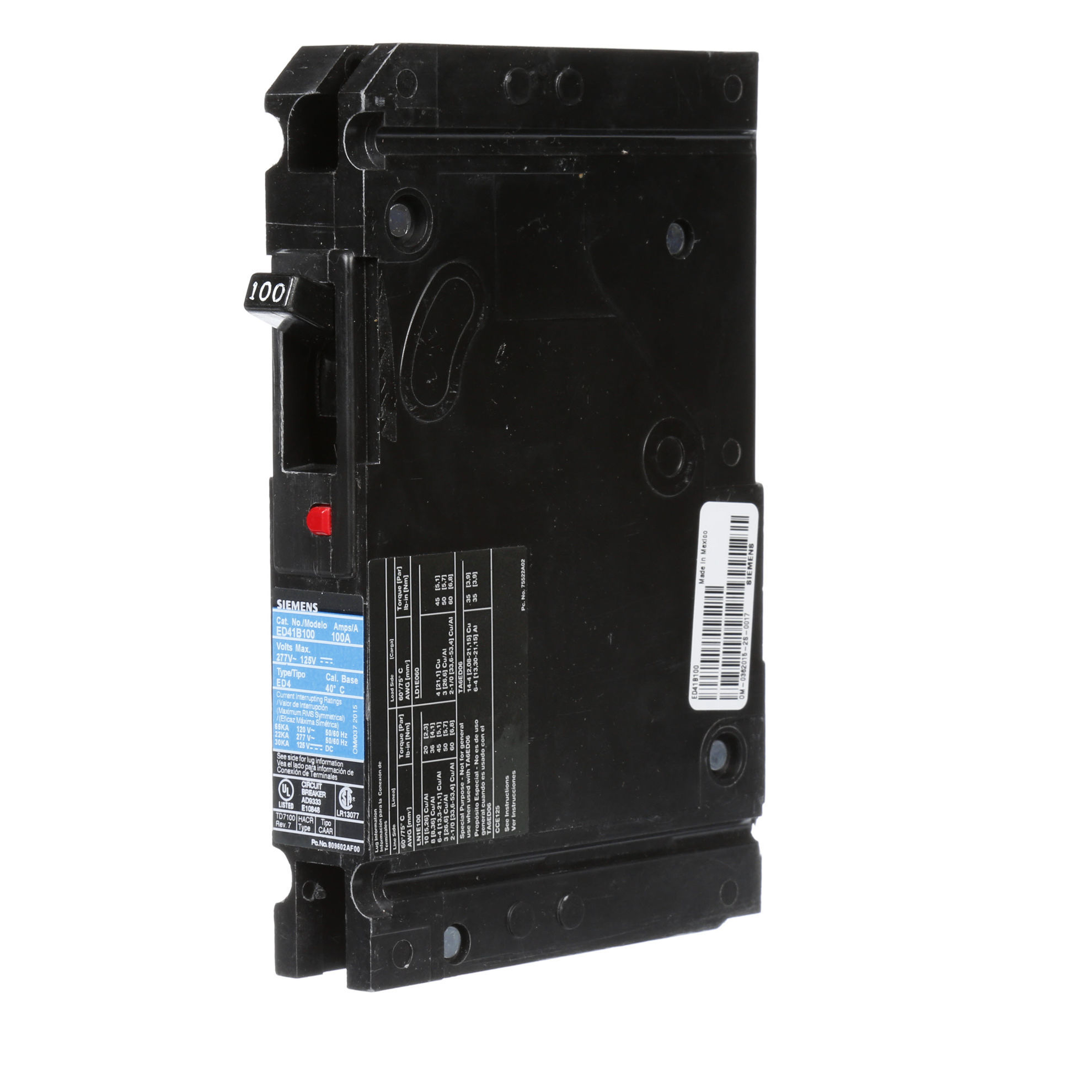 Picture of ED41B100 ITE & Siemens Circuit Breaker