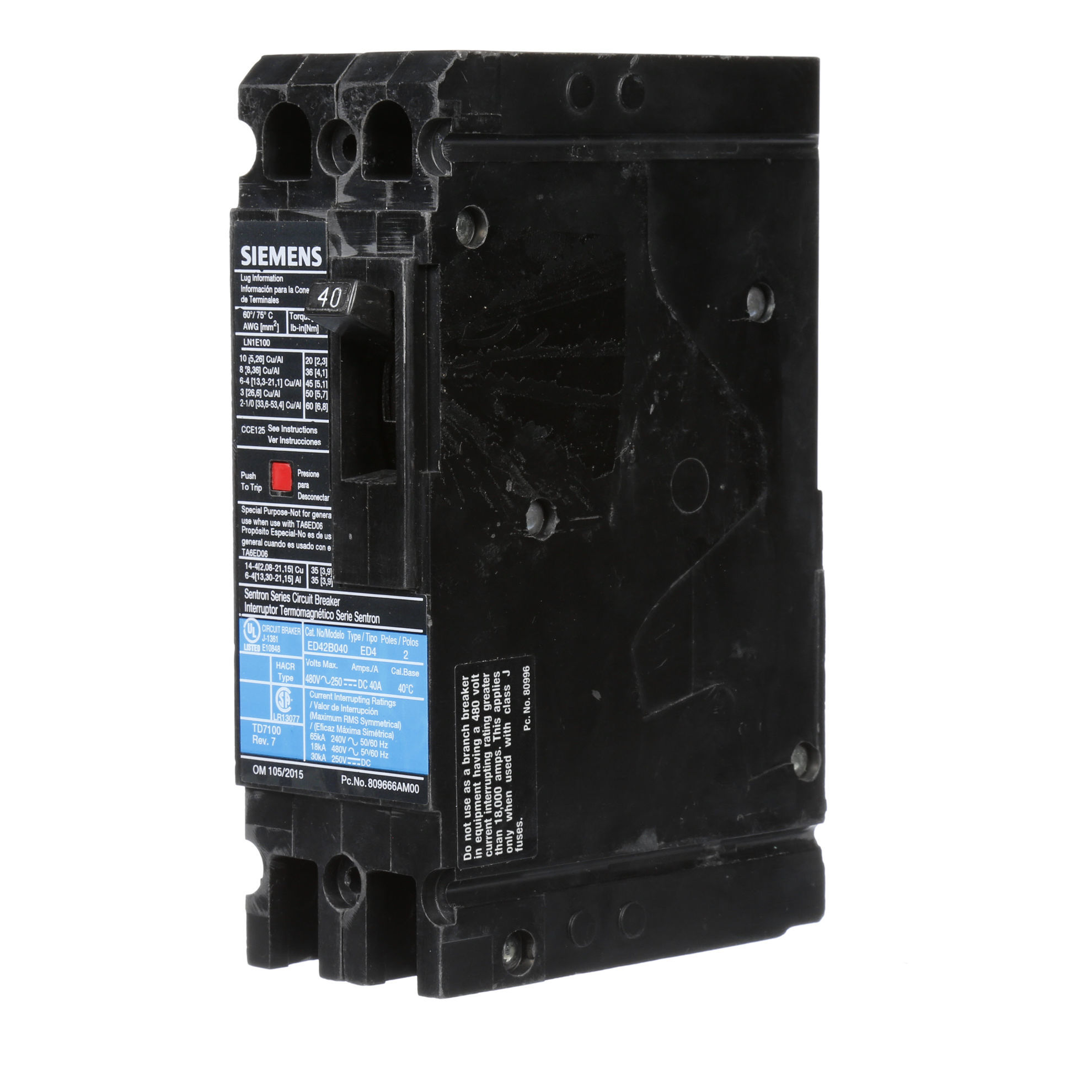 Picture of ED42B040 ITE & Siemens Circuit Breaker