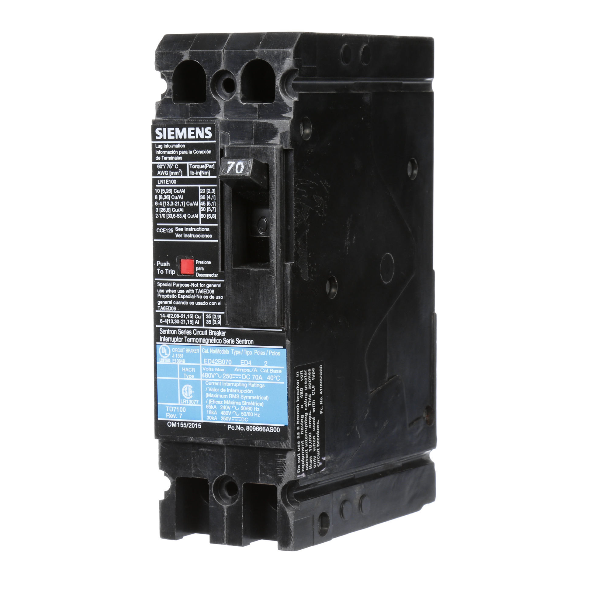 Picture of ED42B070 ITE & Siemens Circuit Breaker