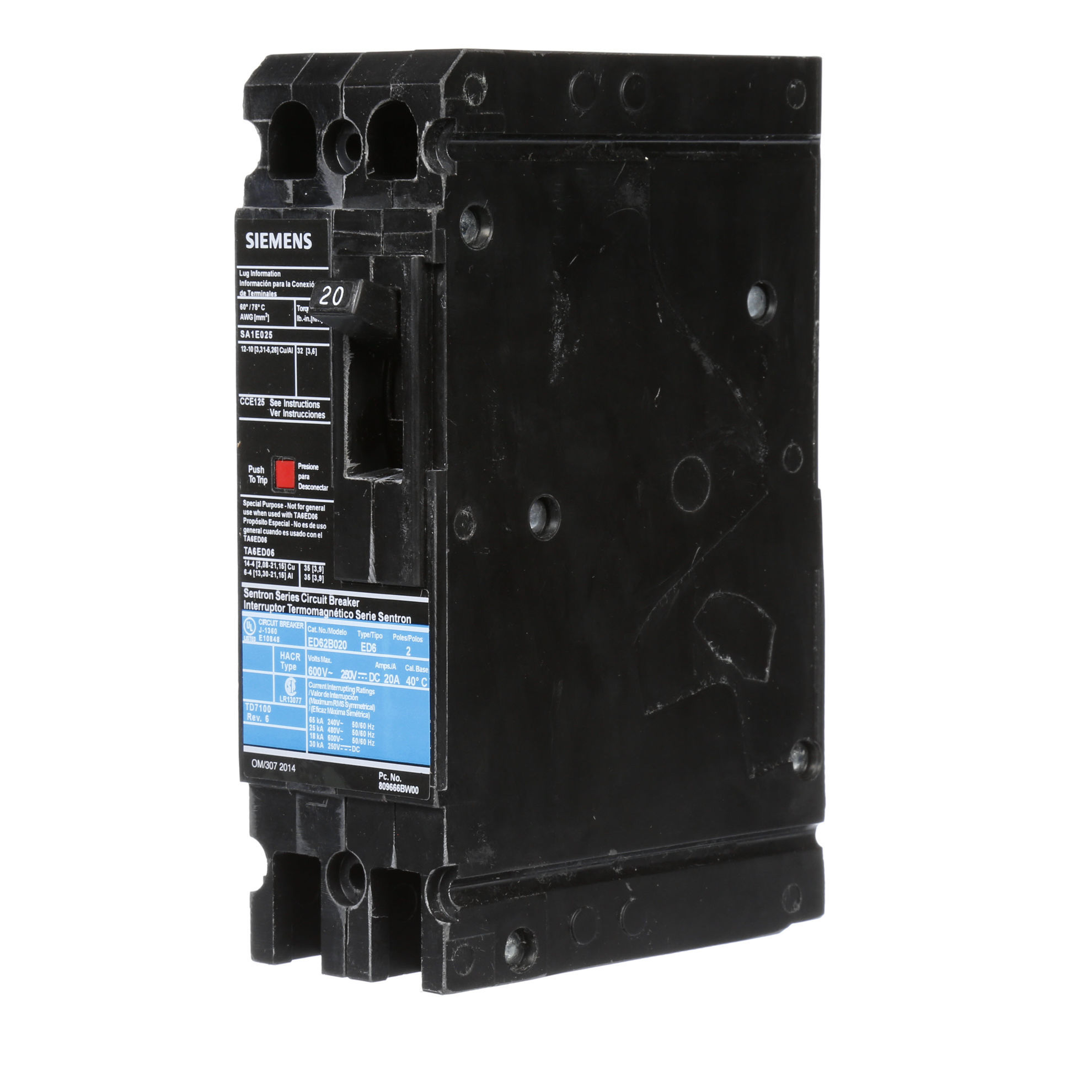 Picture of ED62B020 ITE & Siemens Circuit Breaker