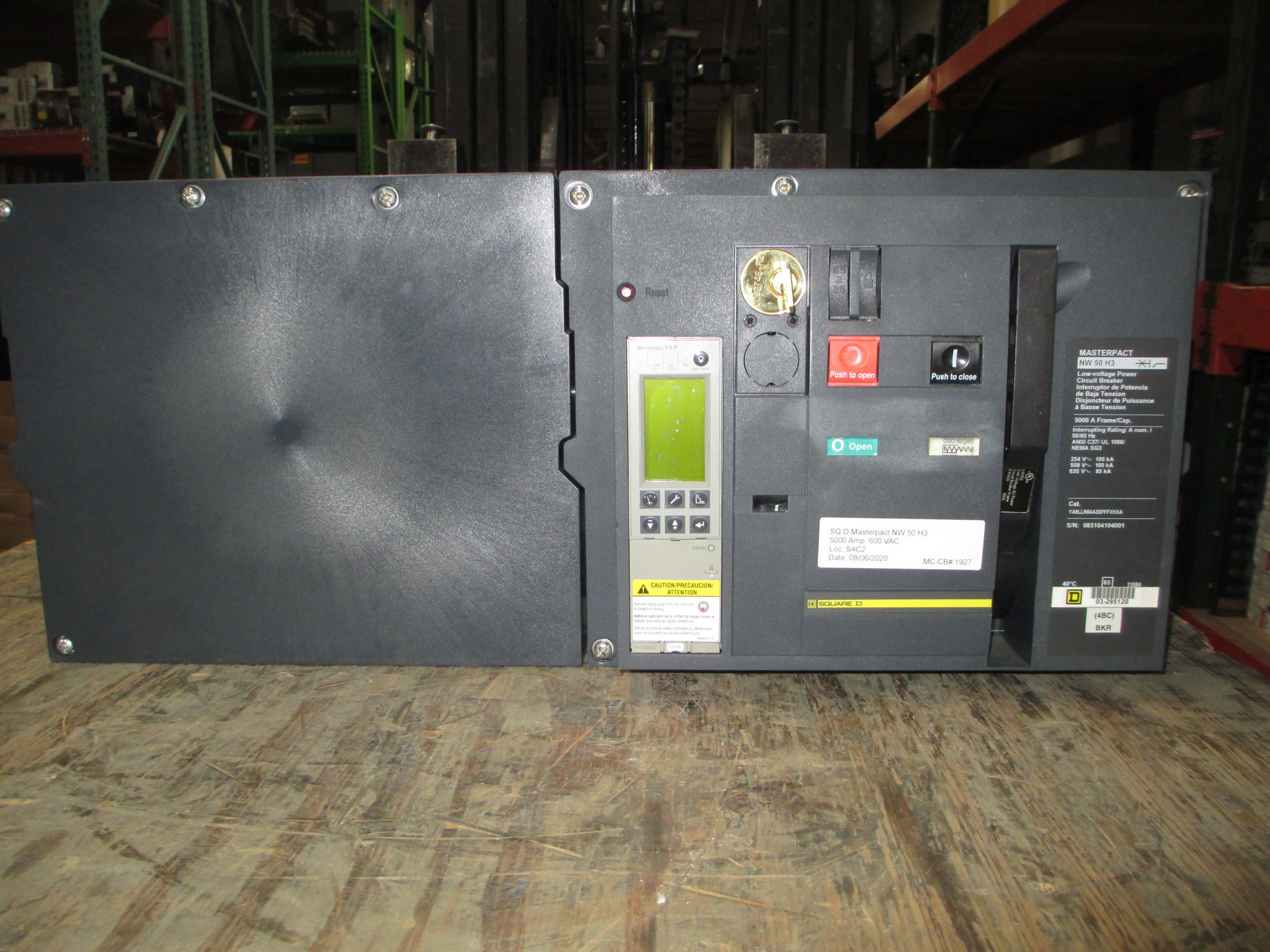 Picture of Square D MasterPact NW50H3 Circuit Breaker 5000 Amp 600 VAC E/O D/O