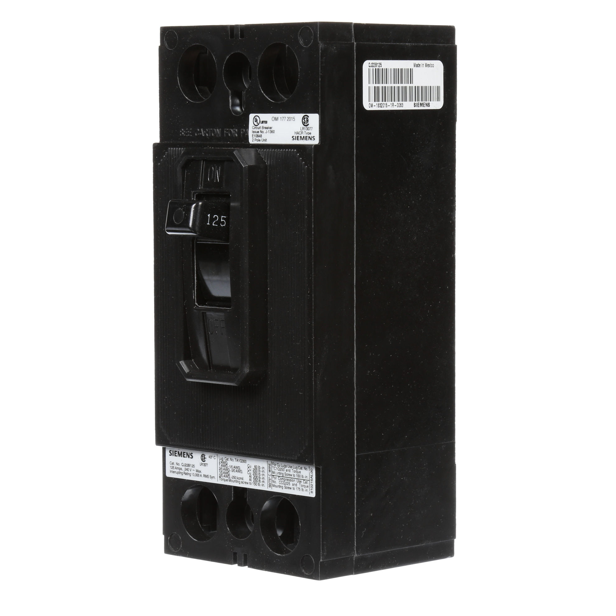 Picture of QJ22B125 ITE & Siemens Circuit Breaker