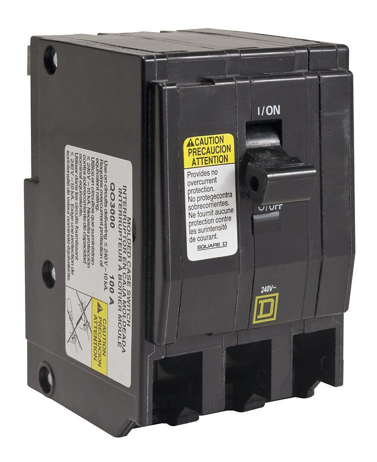 Picture of QO3100 Square D Circuit Breaker