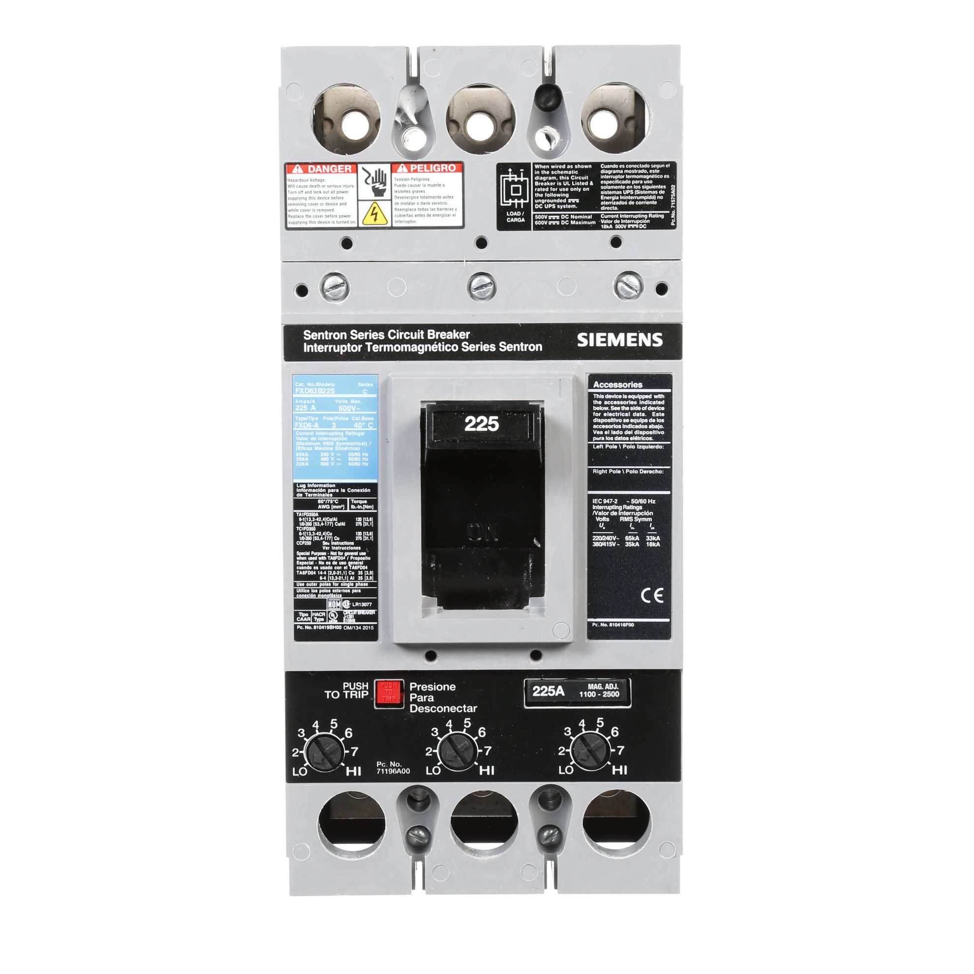 Picture of FD63B225 ITE & Siemens Circuit Breaker