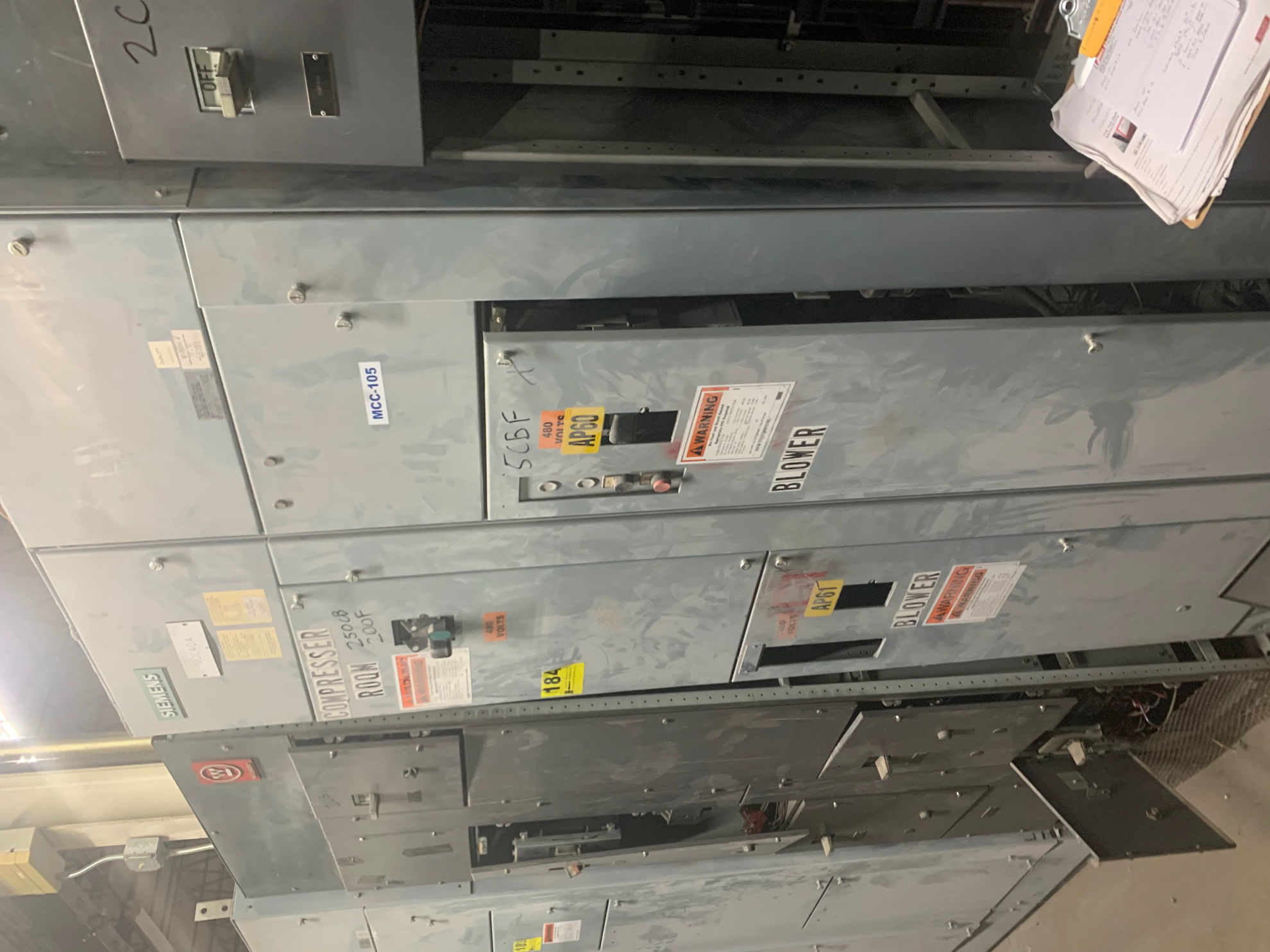 Picture of Siemens Model 95 MCC 600 Amp MLO 480Y/277 Volt R&G