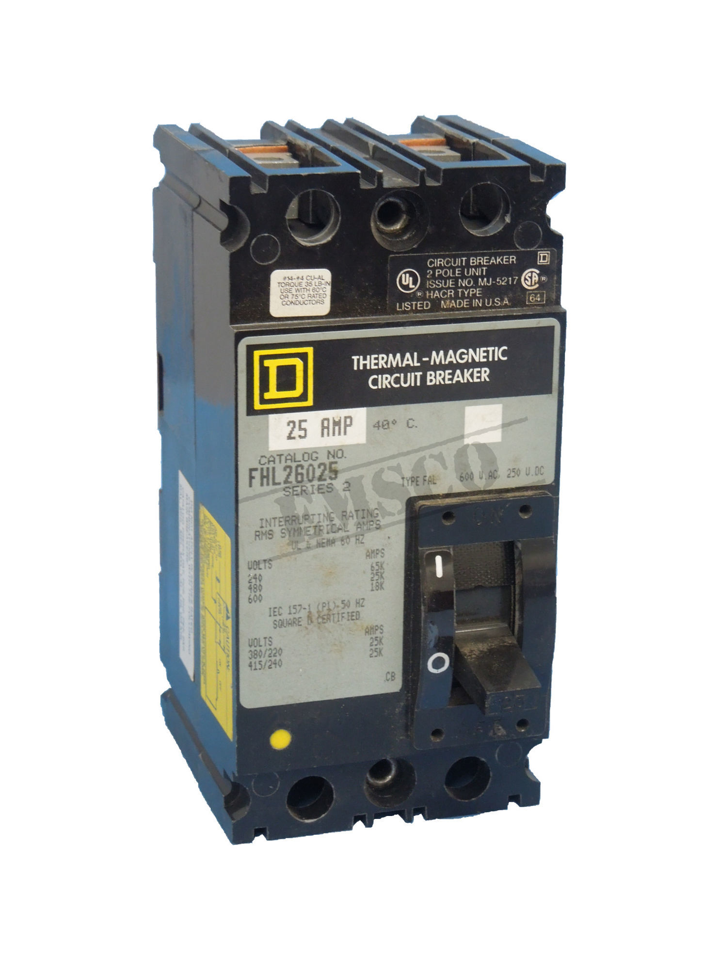 Picture of FHL26025 Square D Circuit Breaker