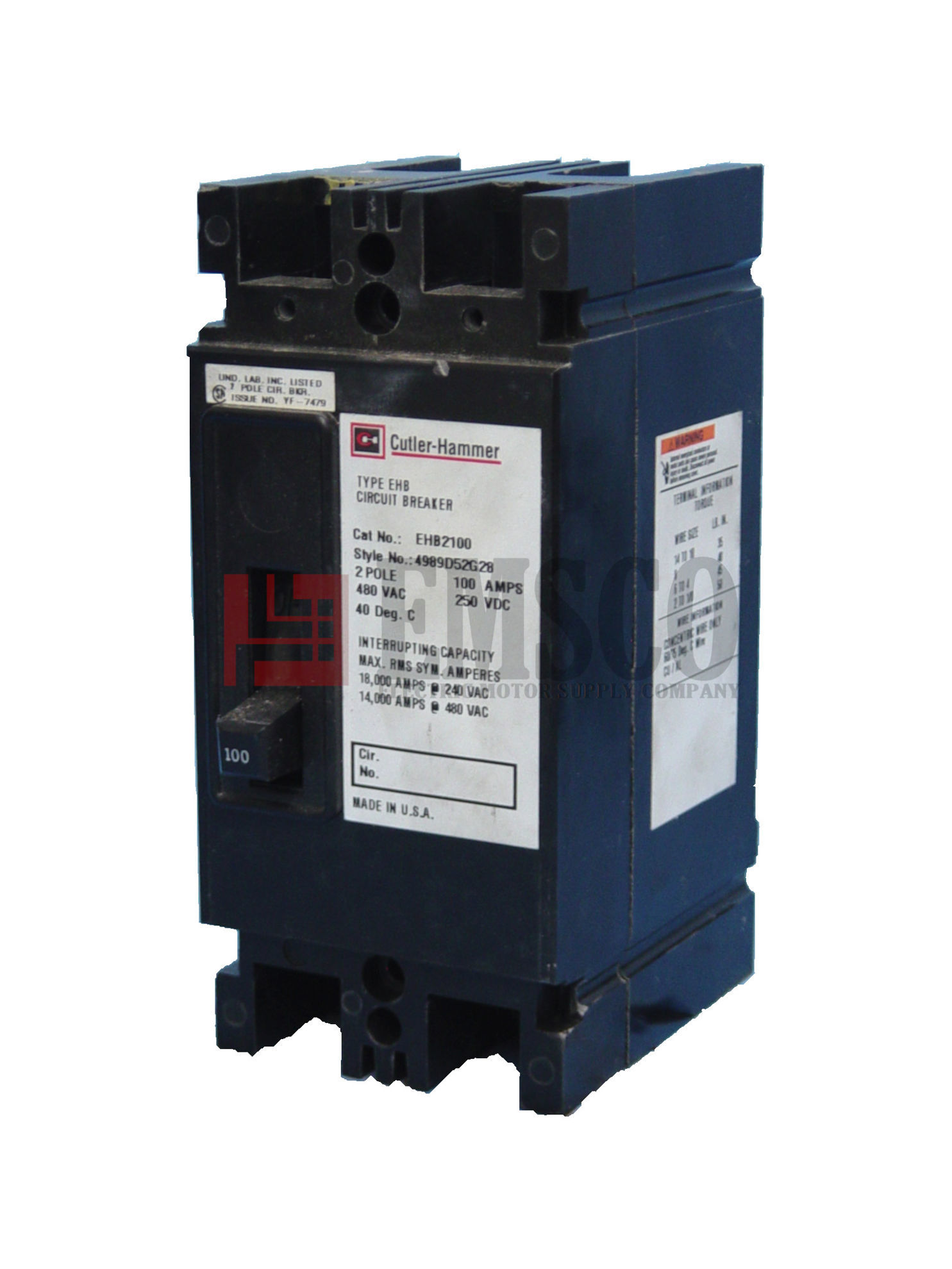 Picture of EHB2015 Westinghouse Circuit Breaker