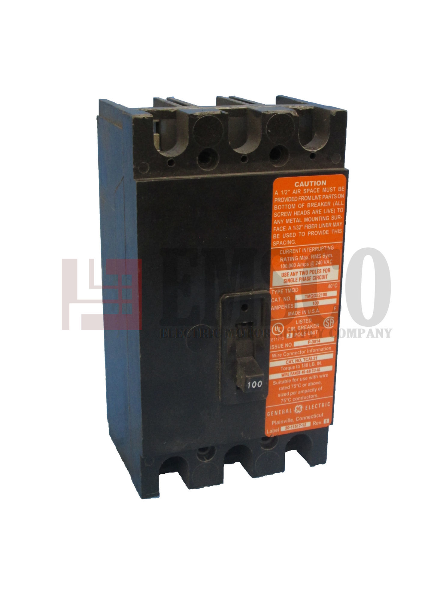 Picture of TMQD32100 General Electric Circuit Breaker