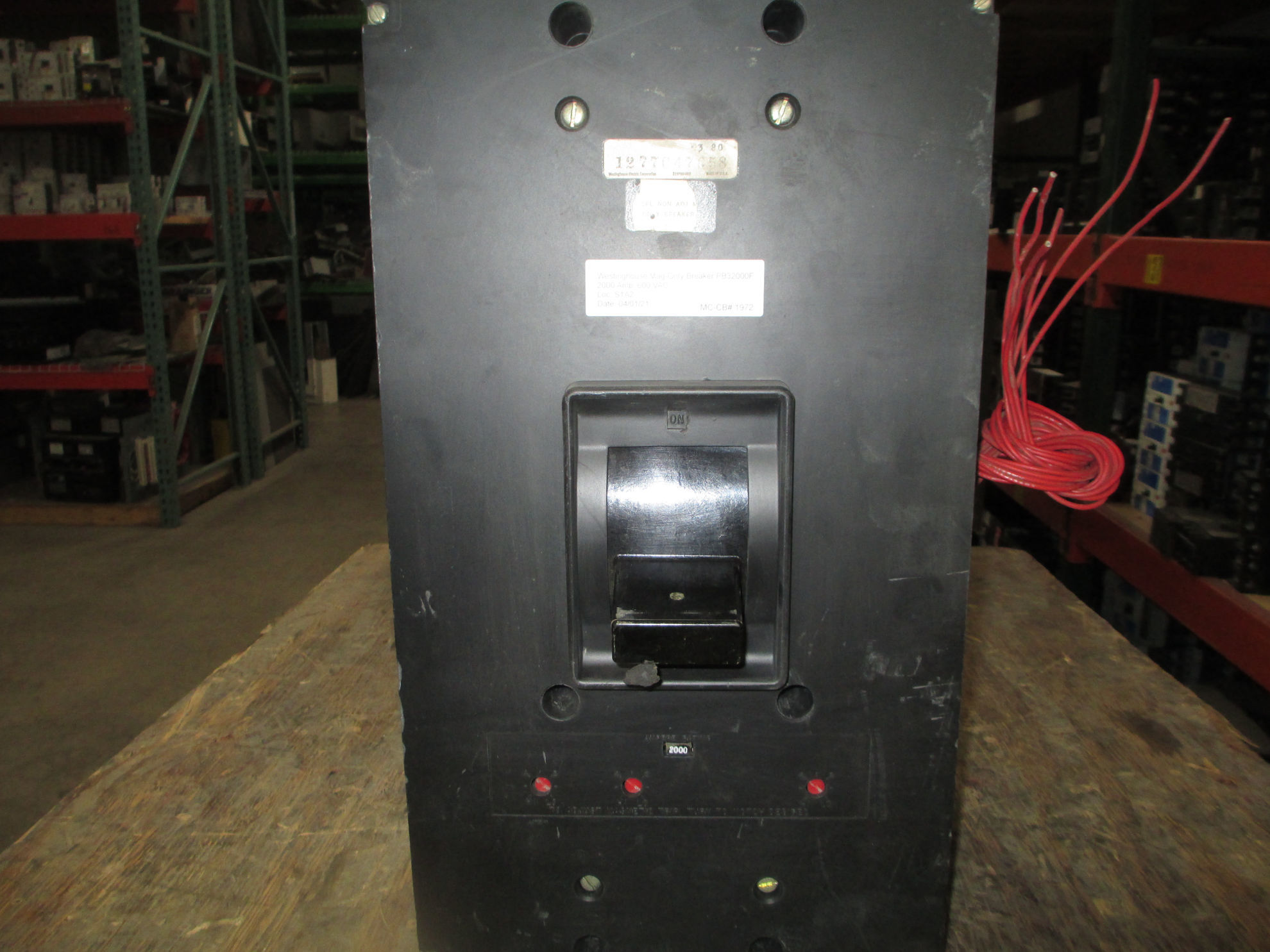 Picture of Westinghouse PB32000F Breaker 2000A 600 VAC F/M M/O