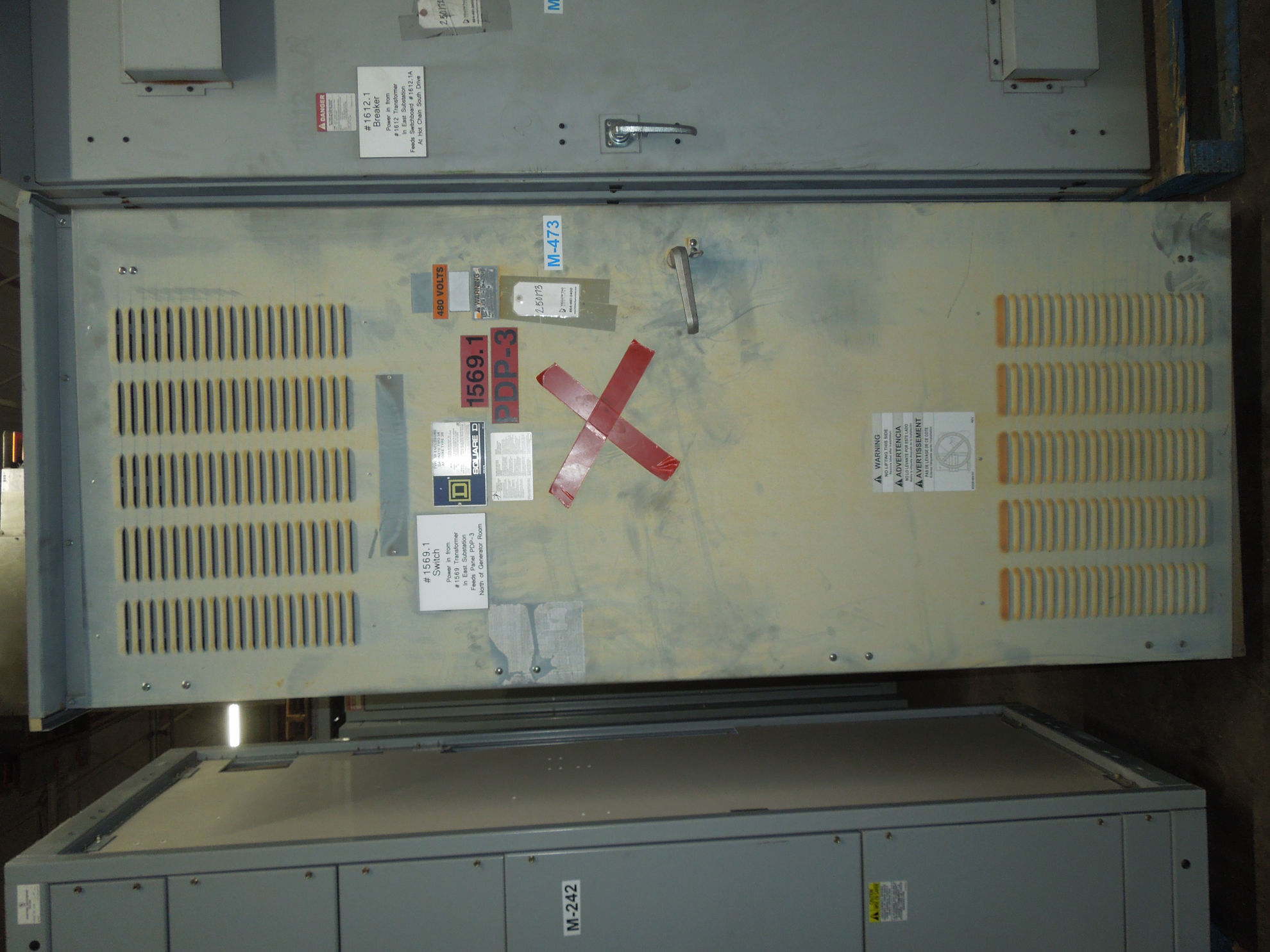 Picture of SQ D Power Style Switchboard NW 30 H Breaker 3000 Amp 480Y/277 Volt AC NEMA 3R R&G