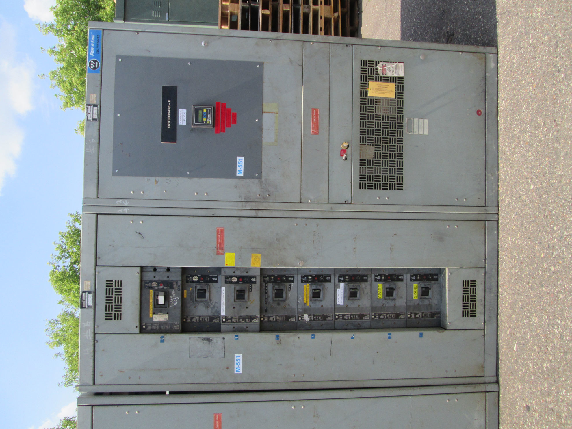 Picture of Westinghouse Pow-R-Line Switchboard DS-362 Main Breaker 2500 Amp 480Y/277 Volt AC 3Ph 4W NEMA 1 GFI R&G