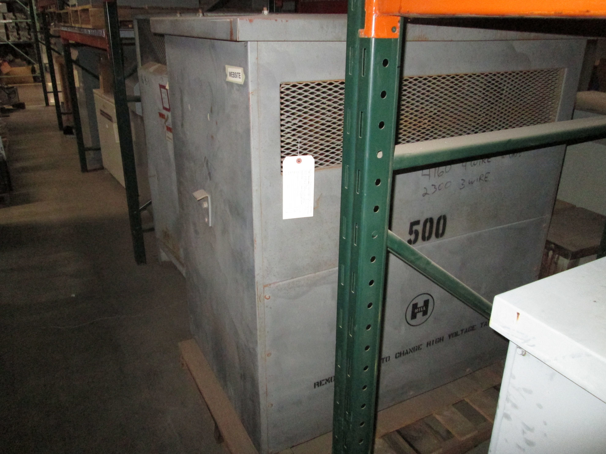 Picture of Hill 500 KVA 4160-2300 Volt 3 Phase Medium Voltage Dry Type Transformer R&G