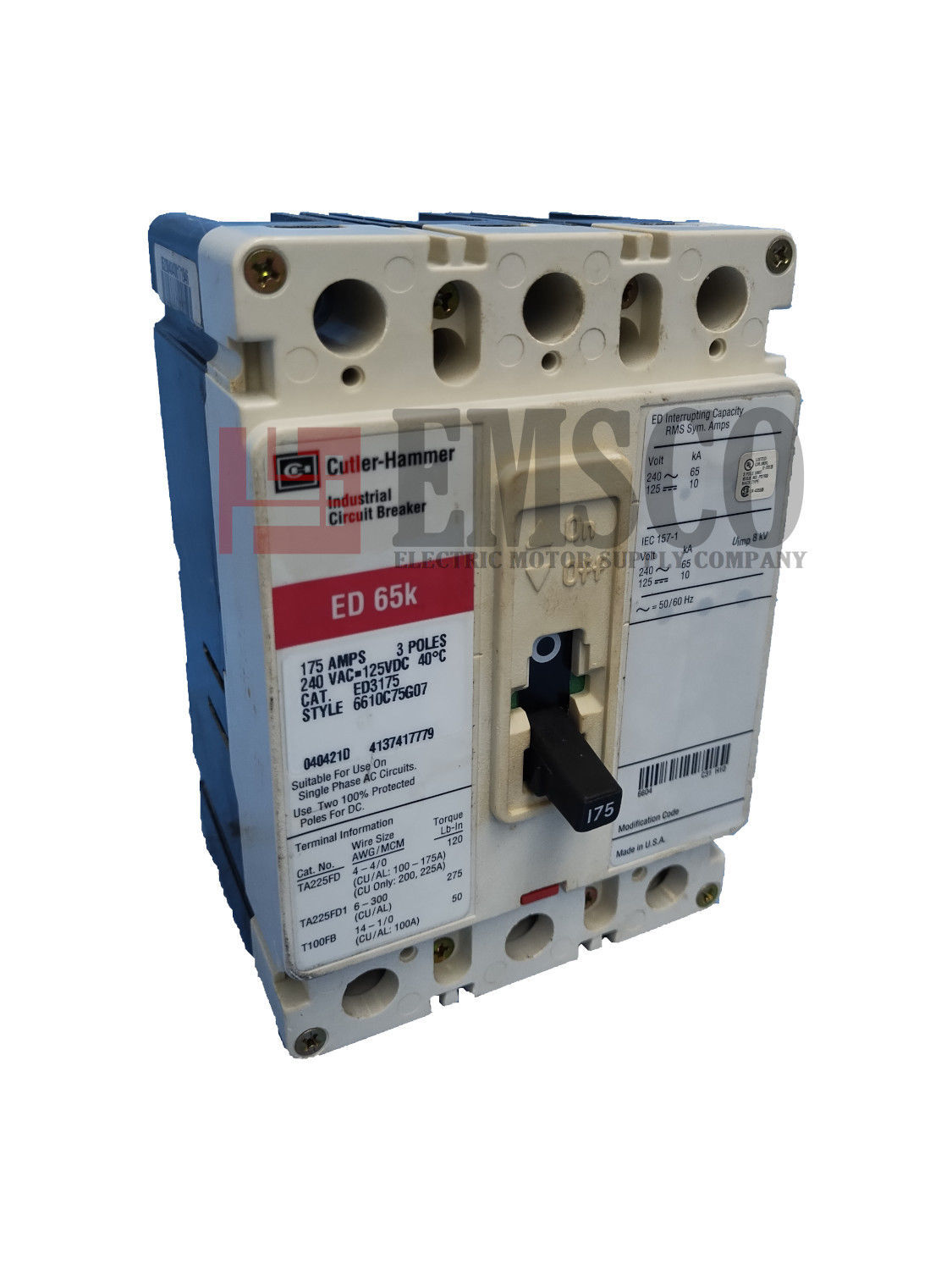 Picture of ED3100 Cutler-Hammer Circuit Breaker