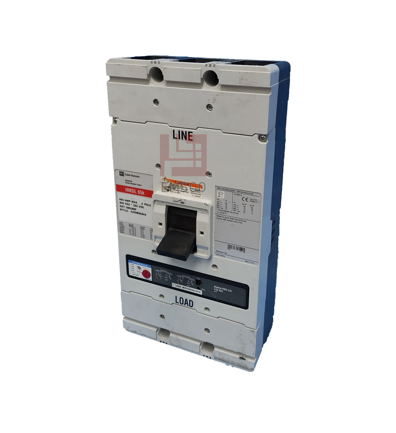 Picture of HMDL3300 Cutler-Hammer Circuit Breaker