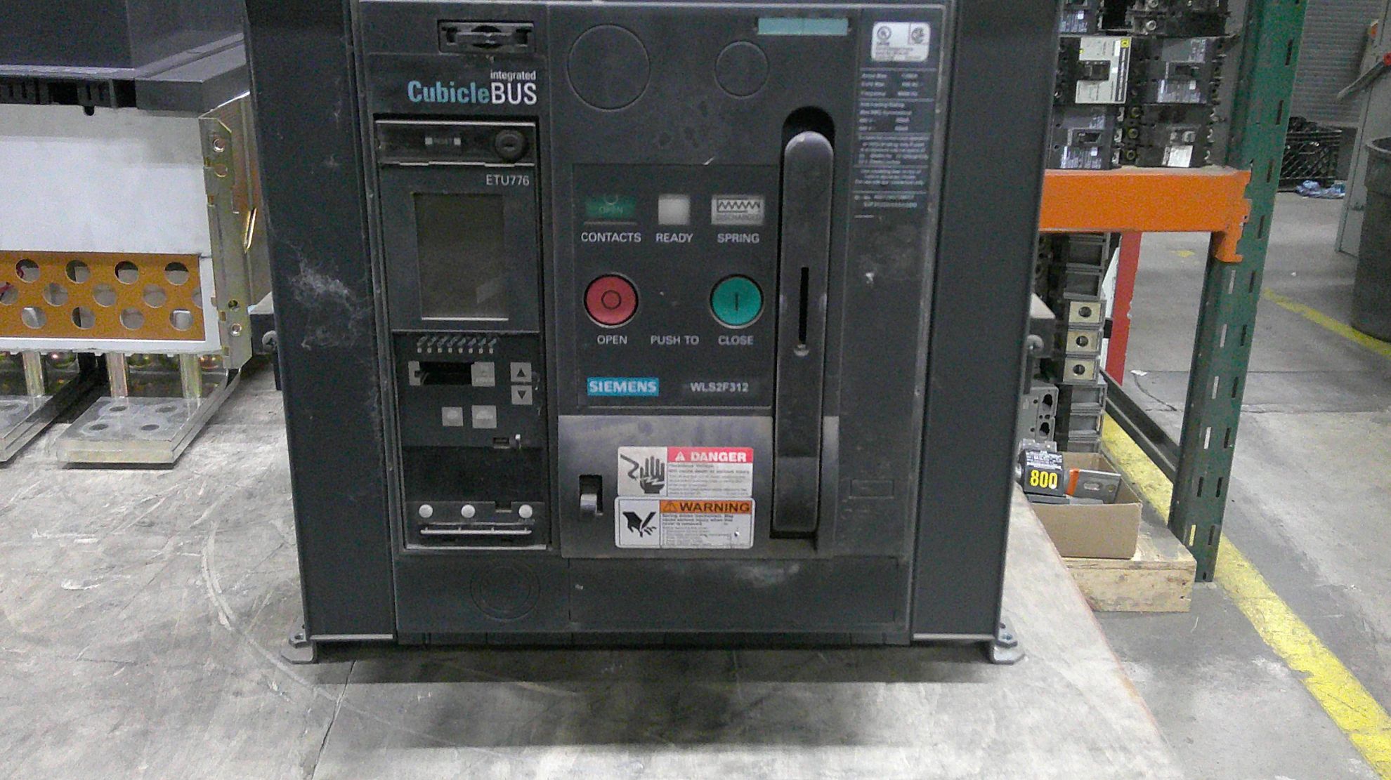 Picture of Siemens WLS2F312 Circuit Breaker 1200 Amp 600 Volt M/O D/O